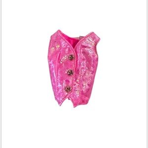 Vintage 1994 Barbie Cut n’ Style Pink Vest Top